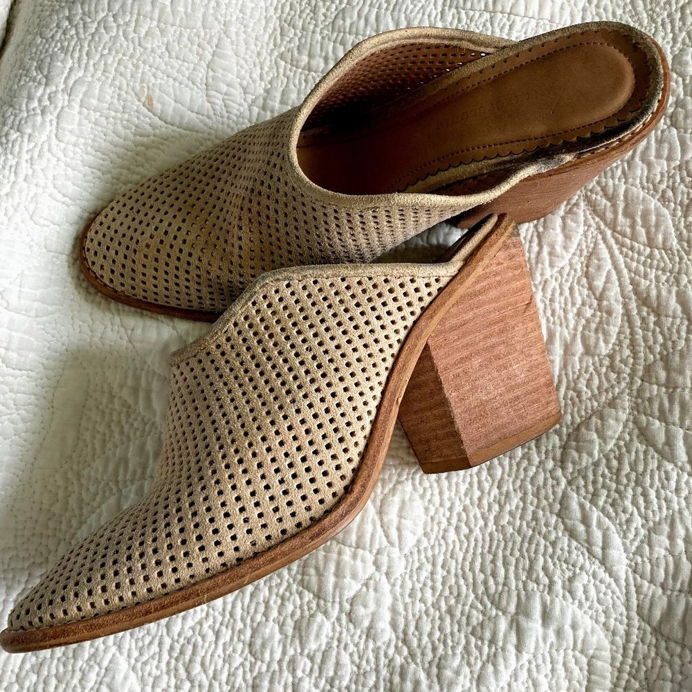 Anthropologie Blair Mules in Cream